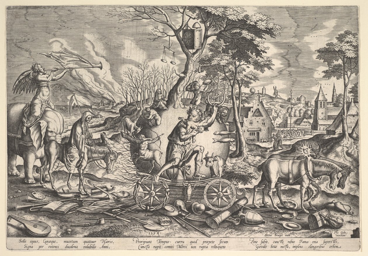 El Triunfo del Tiempo, 1574 de Philip Galle