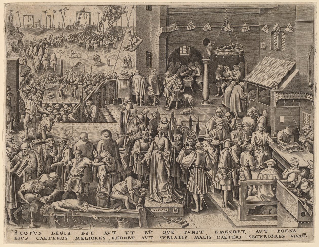 Justicia de Philip Galle after Pieter Bruegel the Elder