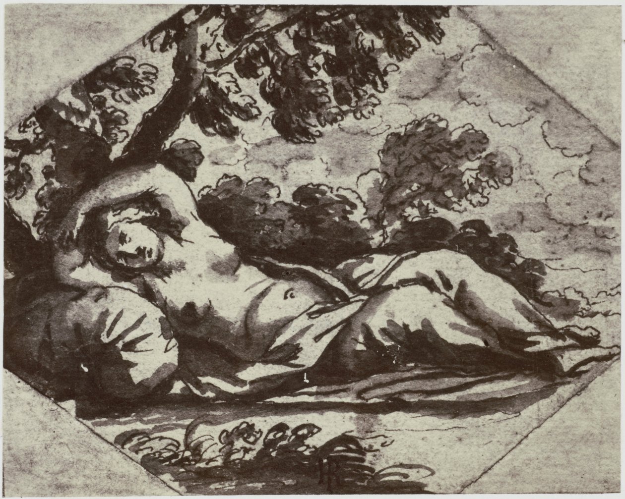 Obispo [Jan de Bisschop], Una bella durmiente de Philip Henry Delamotte