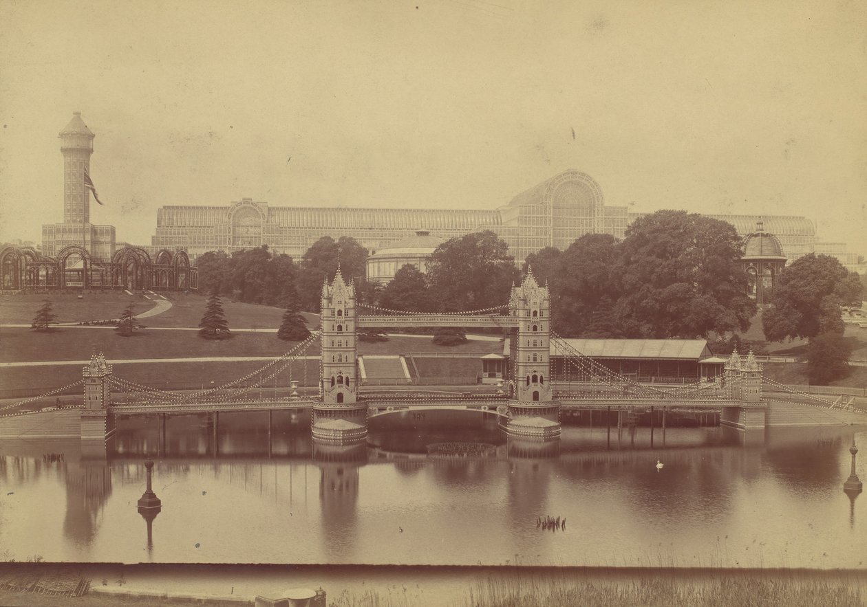 Progreso del Crystal Palace en Sydenham, 1854 de Philip Henry Delamotte