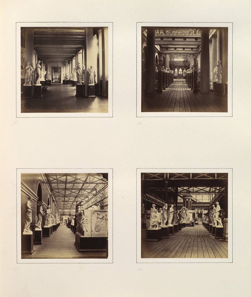 [Vistas del Tribunal de Escultura Griega incluyendo el Busto de Minerva], ca. 1859 de Philip Henry Delamotte.