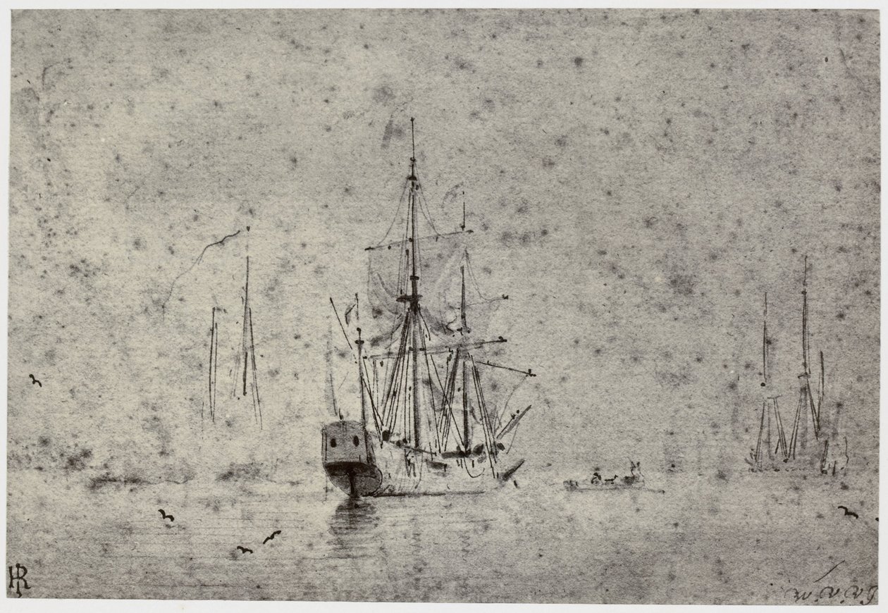 Willem van der Velde, Envío de Philip Henry Delamotte