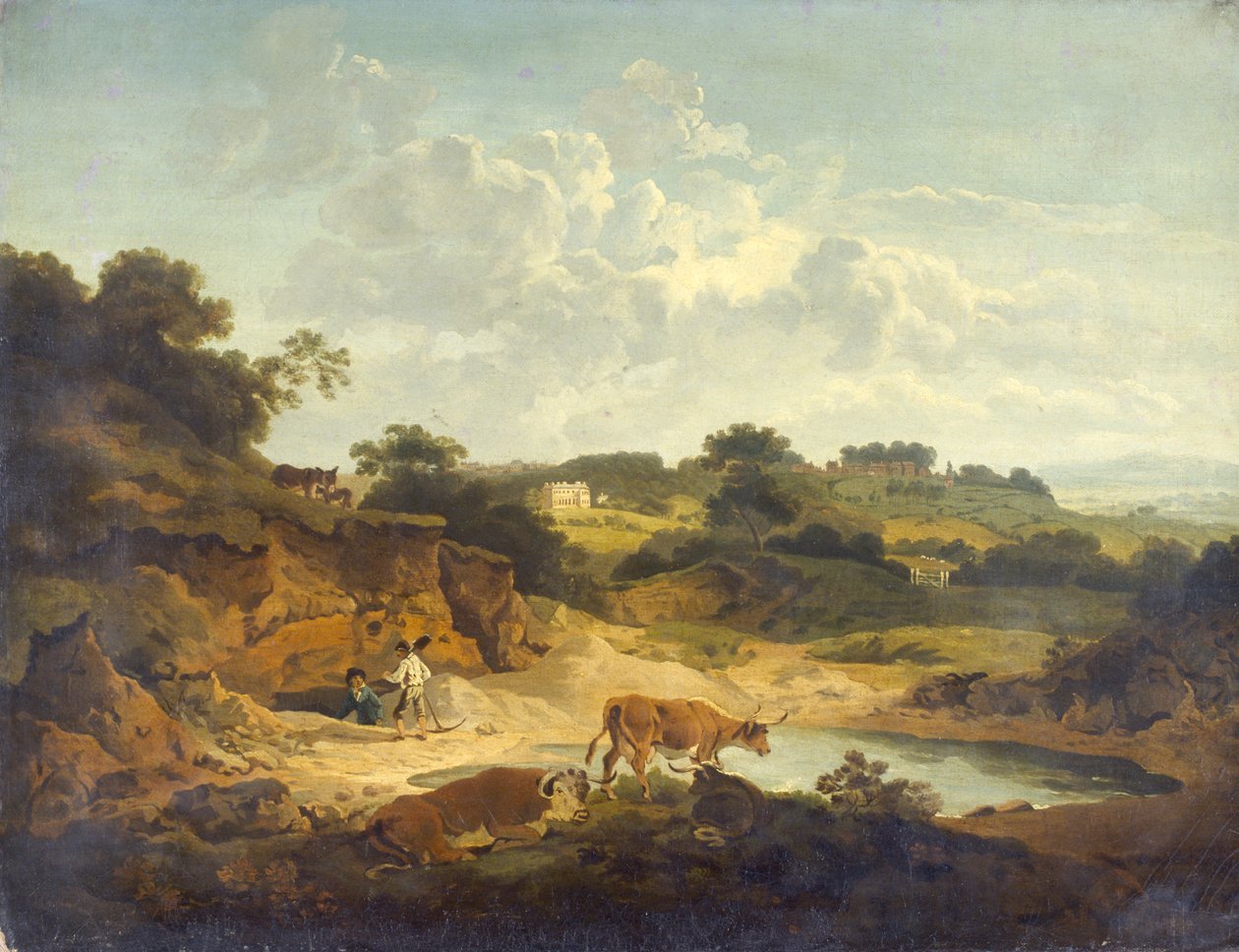 Paisaje (óleo sobre lienzo) de Philip James de (1740 1812) Loutherbourg