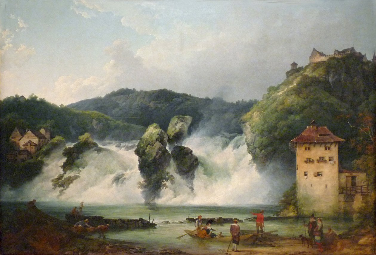 Las cataratas del Rin en Schaffhausen de Philip James de Loutherbourg