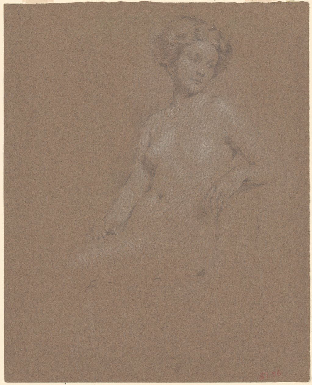 Desnudo femenino sentado de Philip Leslie Hale
