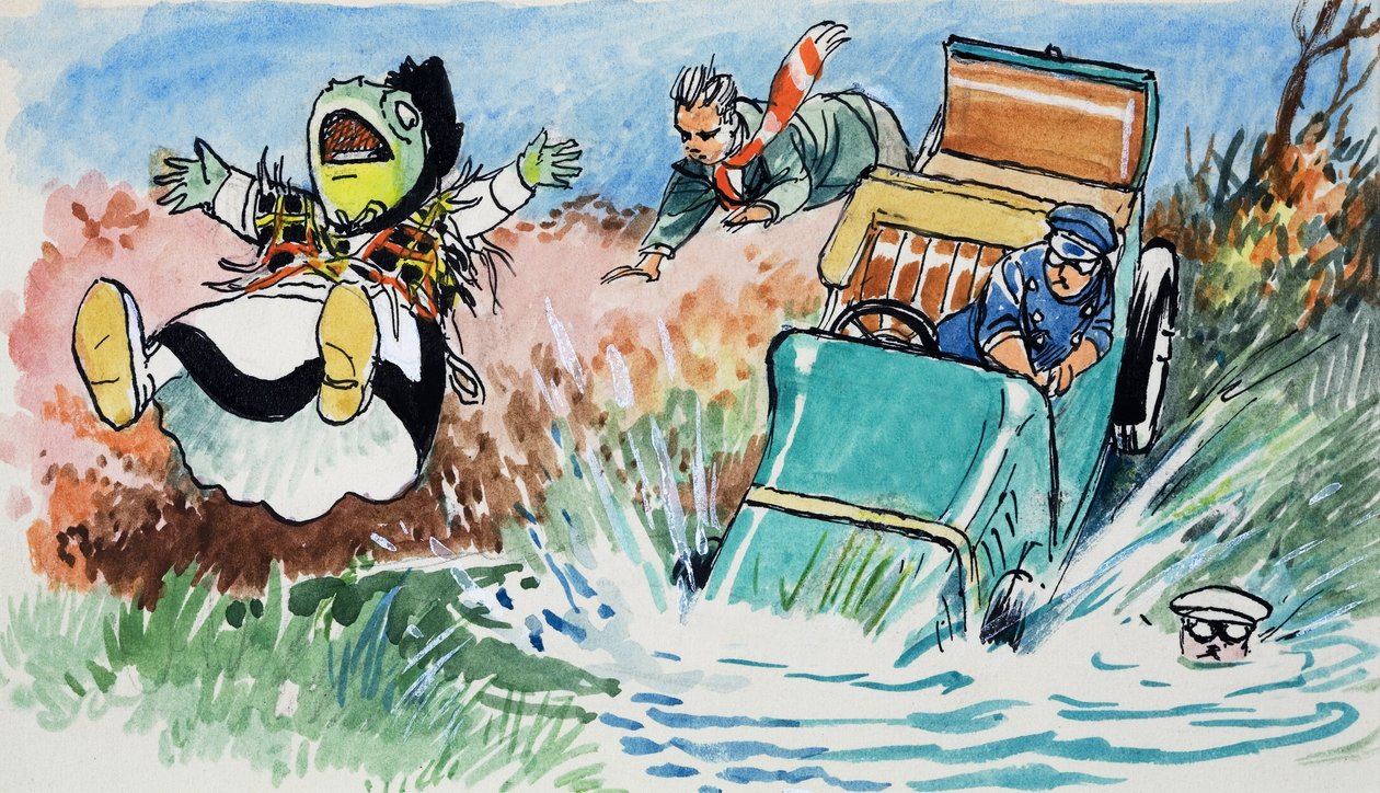 Toad of Toad Hall (gouache sobre papel) de Philip Mendoza