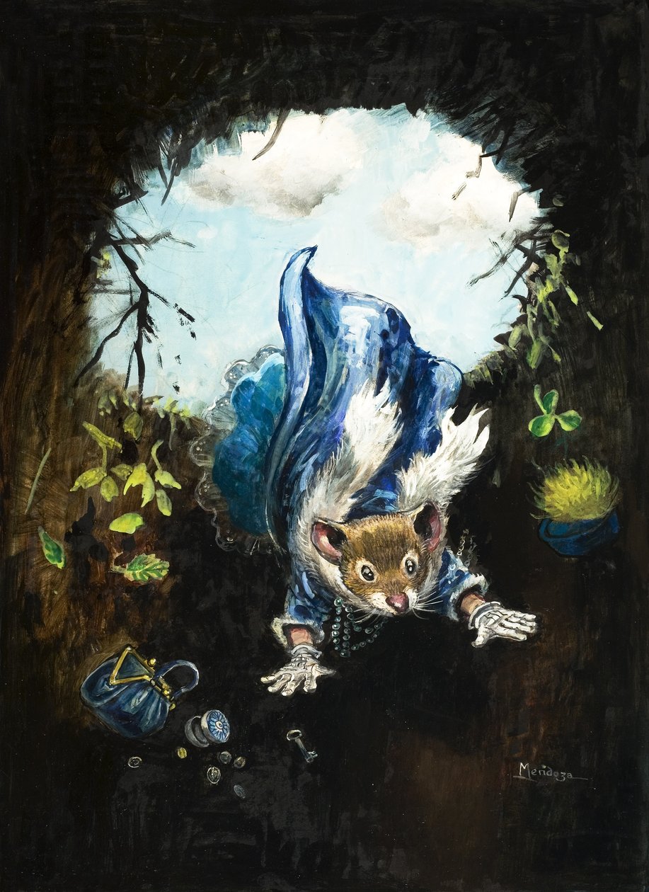 Town Mouse and Country Mouse (gouache sobre papel) de Philip Mendoza