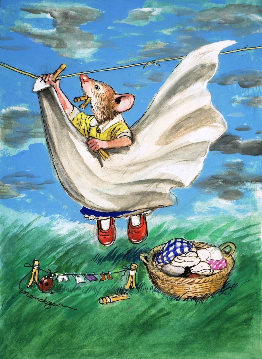 Town Mouse and Country Mouse (gouache sobre papel) de Philip Mendoza