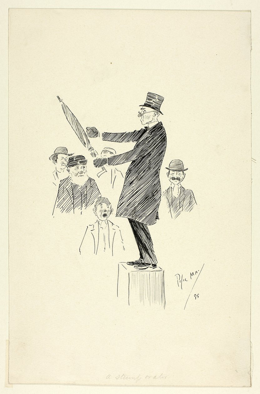 Un orador de tocón de Philip William May