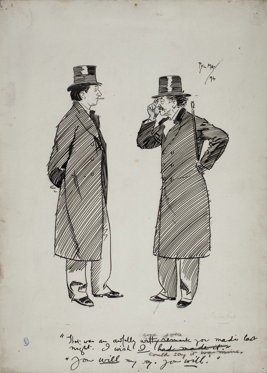 Oscar Wilde y Whistler de Philip William May