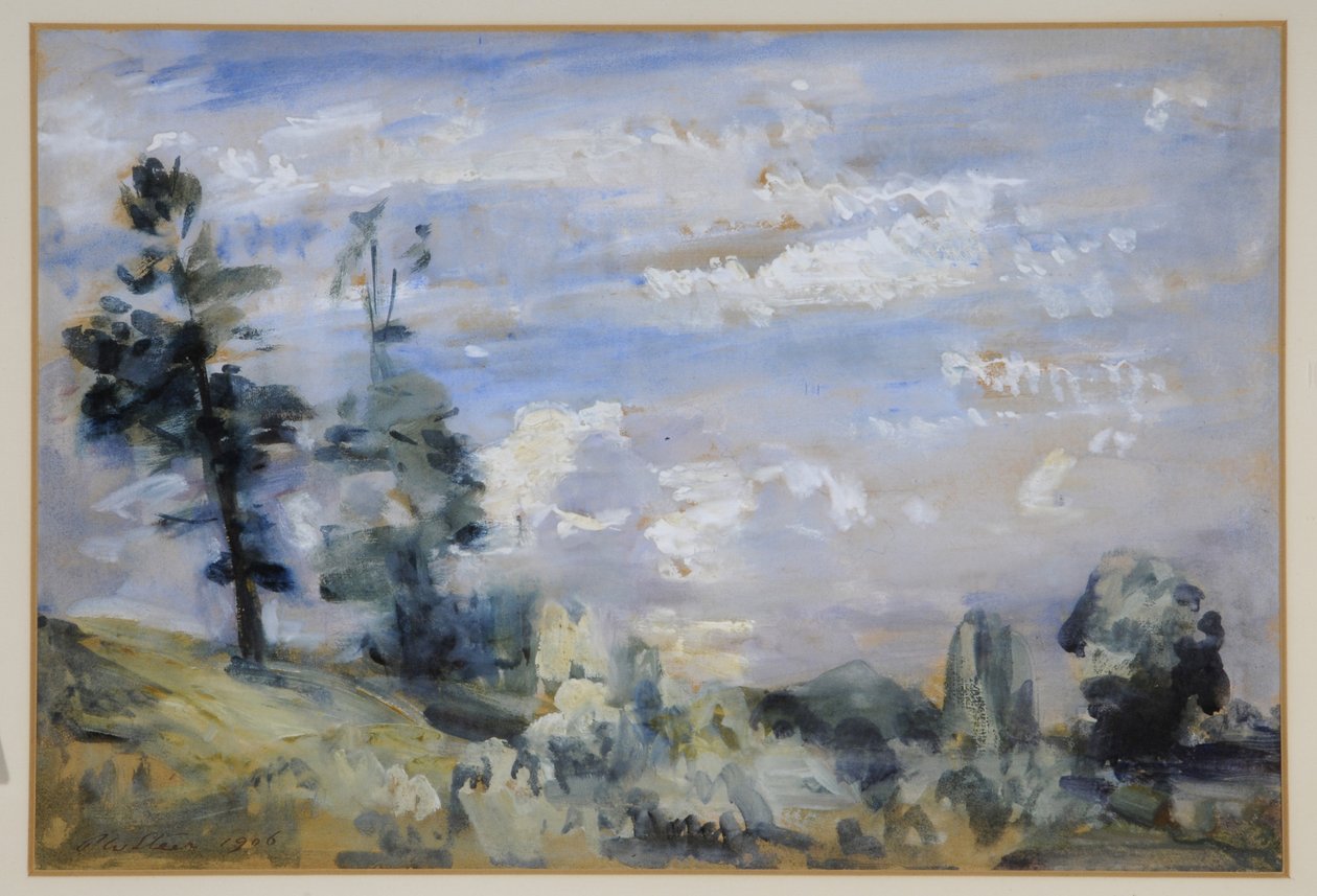 Una mañana ventosa de Philip Wilson Steer