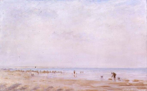 Cavando para cebo, Shoreham de Philip Wilson Steer