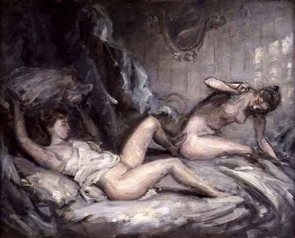 La pelea de almohadas de Philip Wilson Steer