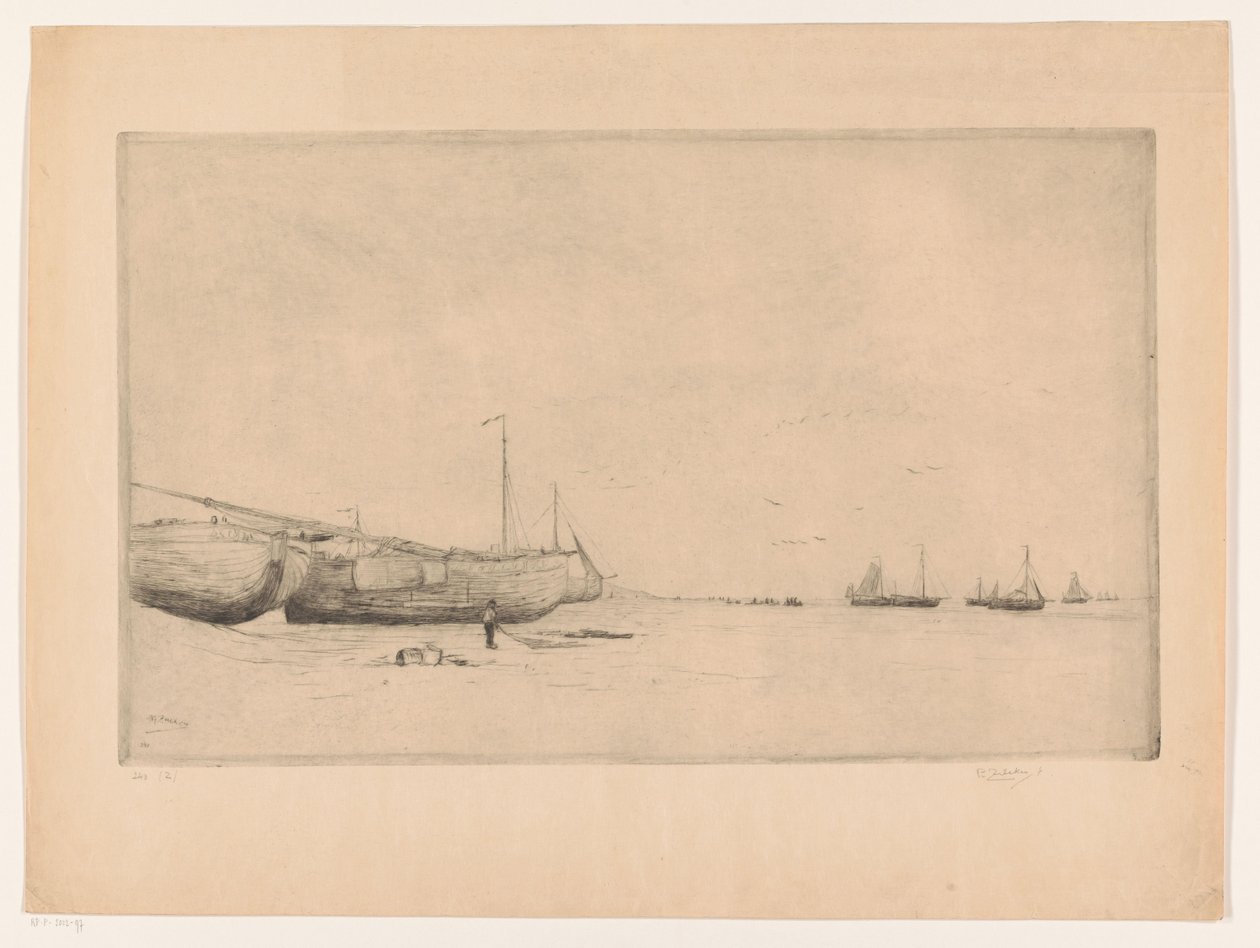 Playa de Scheveningen de Philip Zilcken (signed by artist)