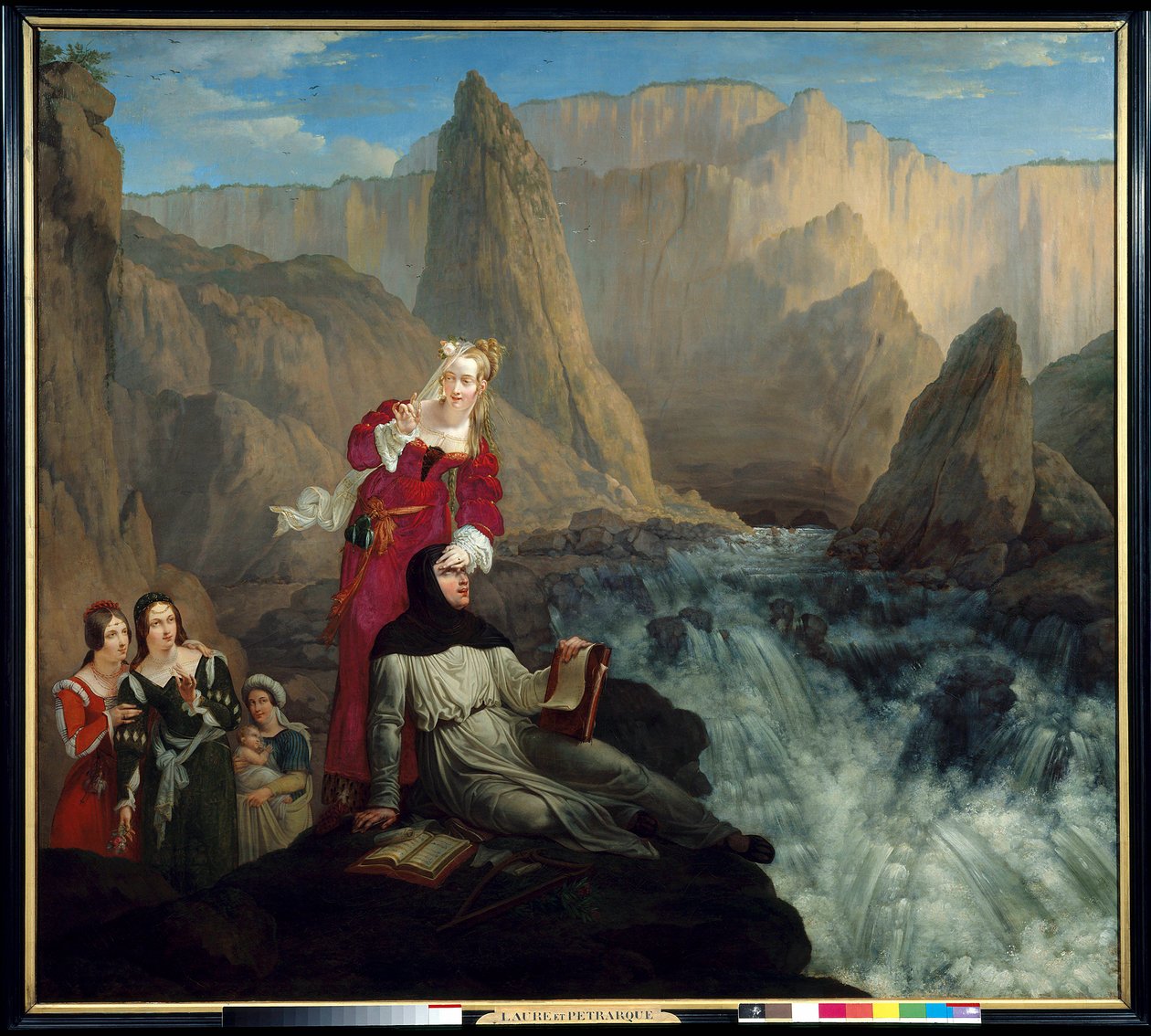 Laure y Petrarca en la Fuente de Vaucluse de Philipe Jacques van Bree