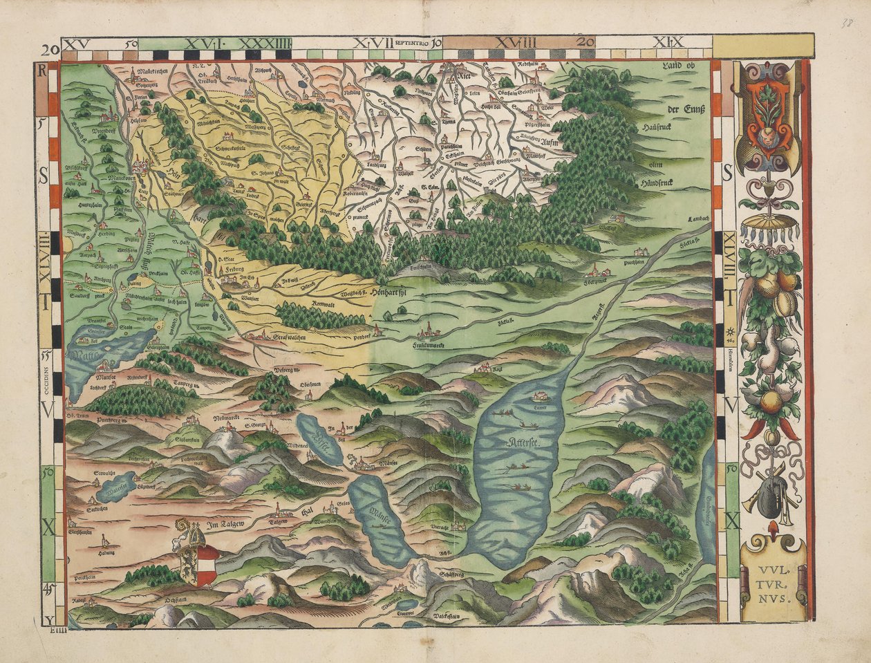 Tablas bávaras de 1568 (Tabla 20) de Philipp Apian