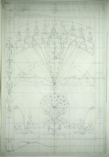 Noche (estudio preparatorio) de Philipp Otto Runge