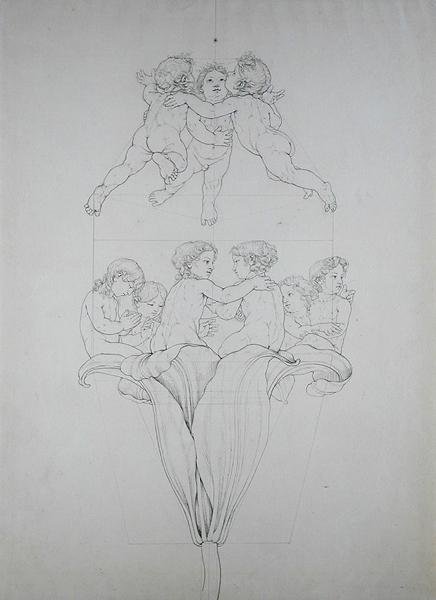 El Lirio Luminoso, un estudio para La Mañana, 1809 de Philipp Otto Runge