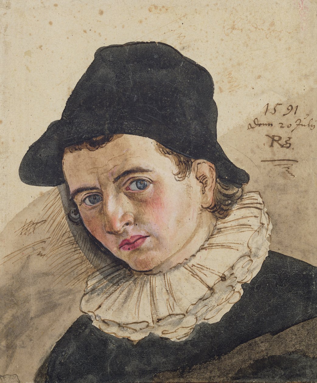 Autorretrato, 1591 de Philipp Uffenbach