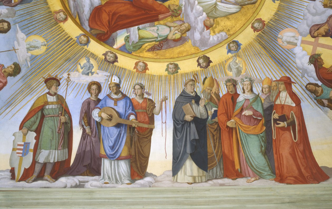 Bóveda de la sala de Dante (detalle) de Philipp Veit