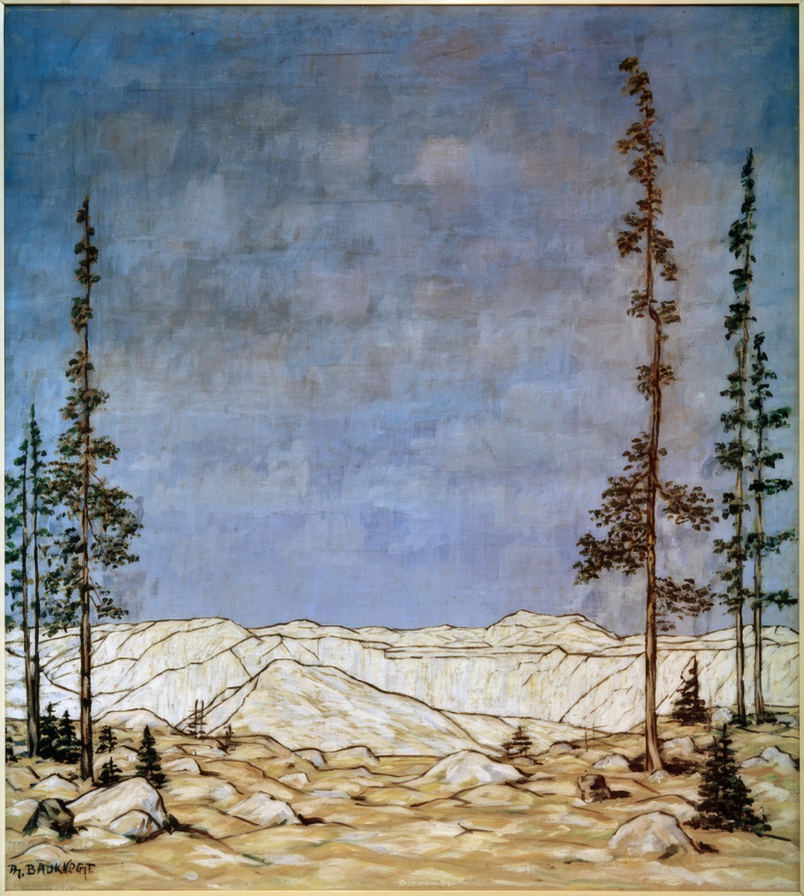 Paisaje de Montaña (Paisaje Invernal) de Philipp Bauknecht