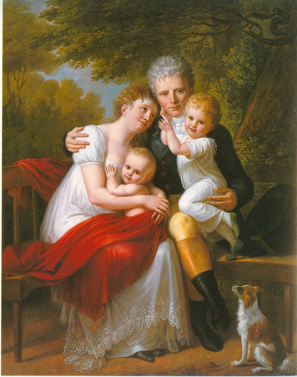 Retrato del conde Ferdinand von Zeppelin y su familia de Philipp Friedrich von Hetsch