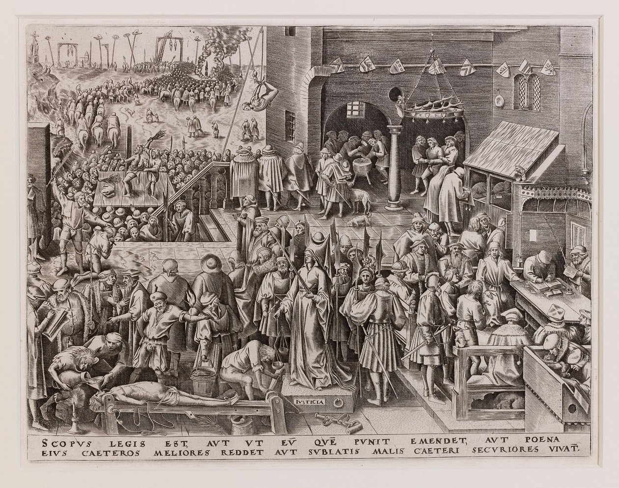 Justicia, c. 1560 de Philipp Galle
