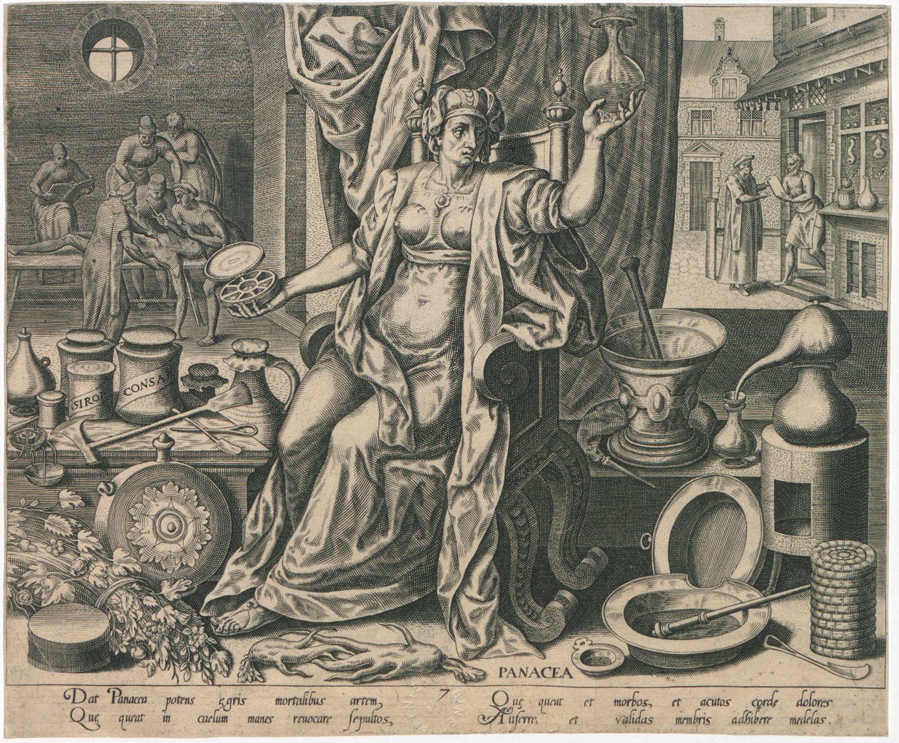 Panacea, 1574 de Philipp Galle