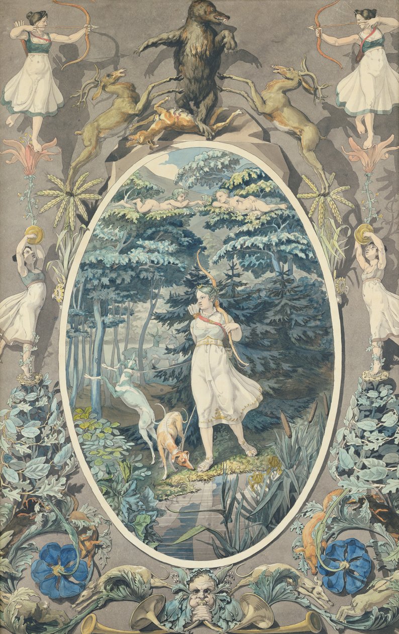 La alegría de la caza, 1808-9 de Philipp Otto Runge