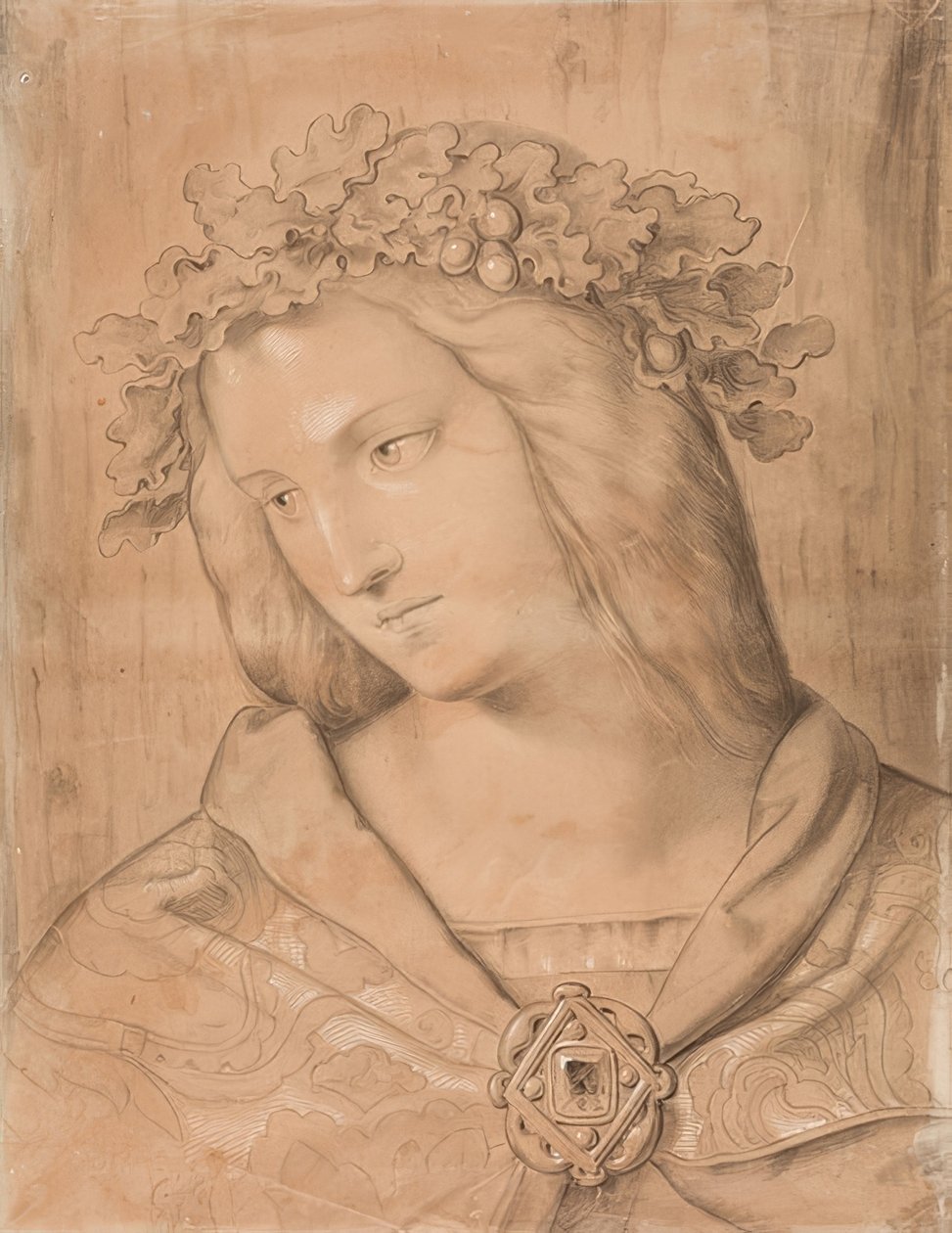Germania, busto, estudio para el fresco de Philipp Veit