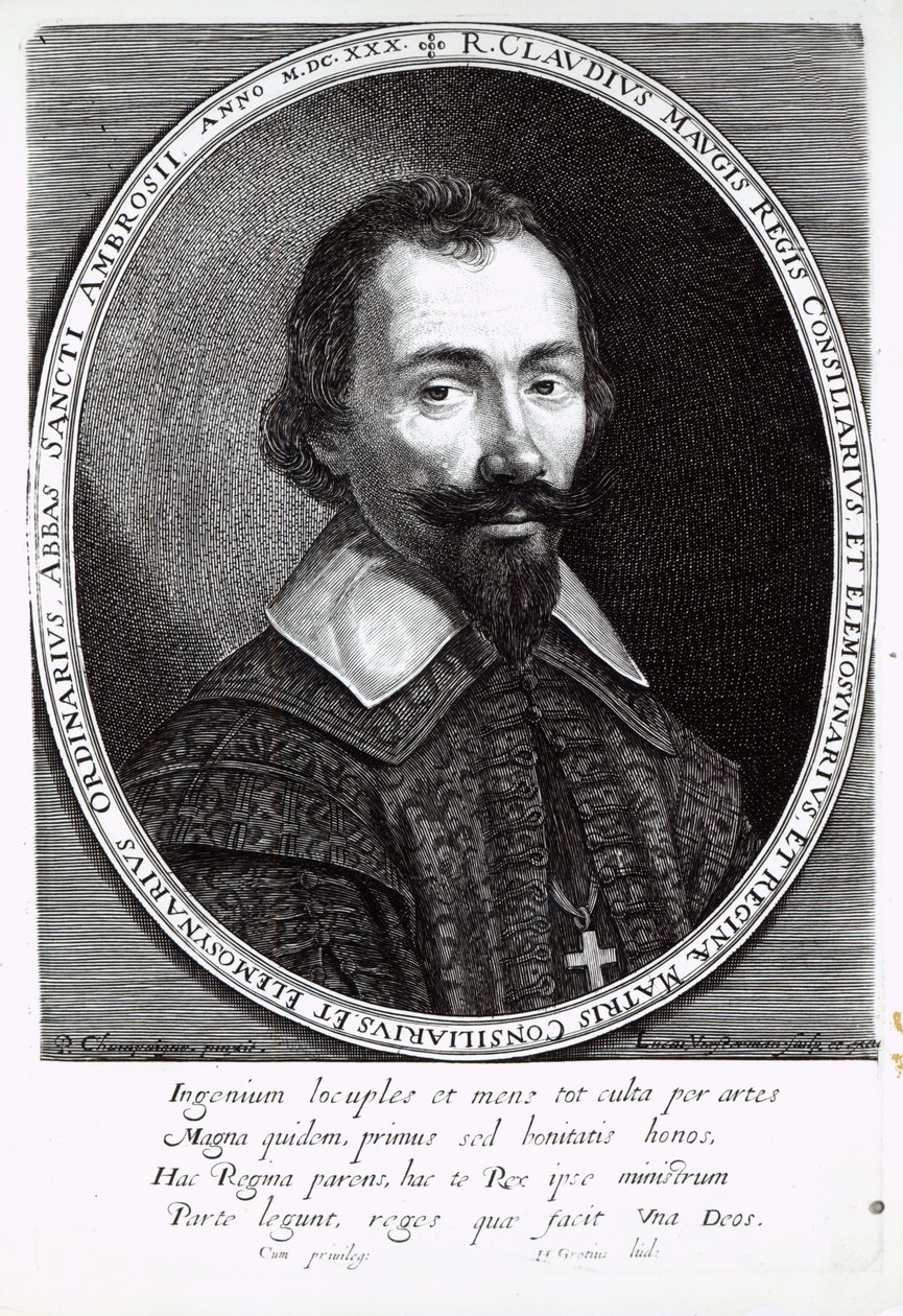 Retrato de Claude Maugis, asesor de María de Médici de Philippe de Champaigne