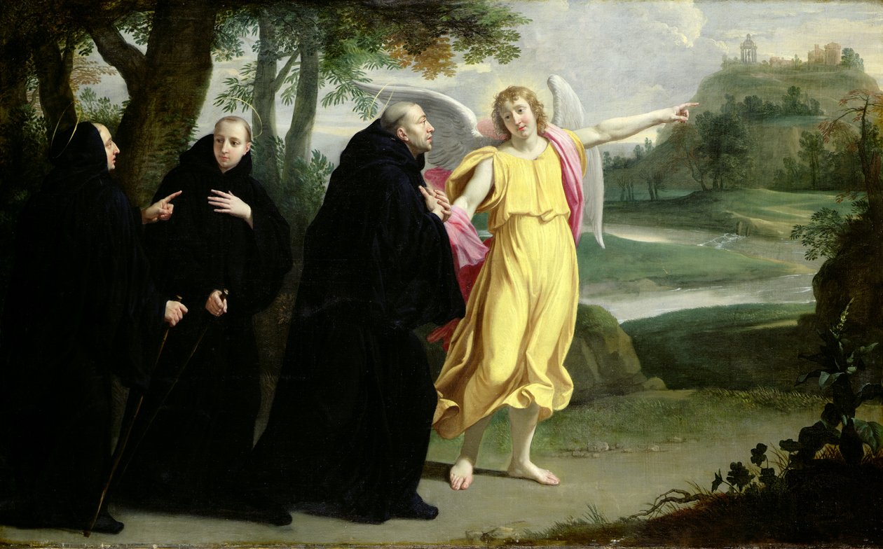 Escena de la vida de San Benito de Philippe de Champaigne
