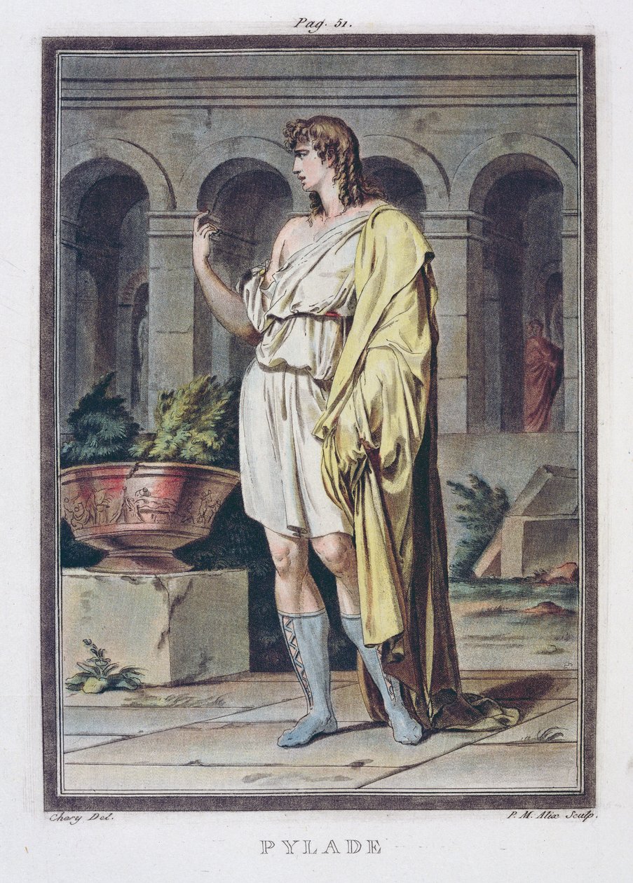 Pílades, vestuario para 