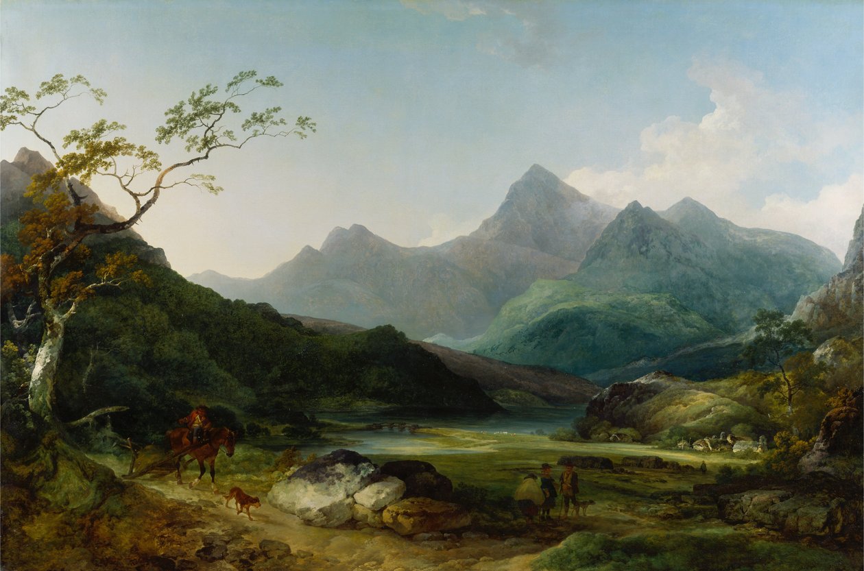 Snowdon desde Capel Curig de Philippe Jacques de Loutherbourg