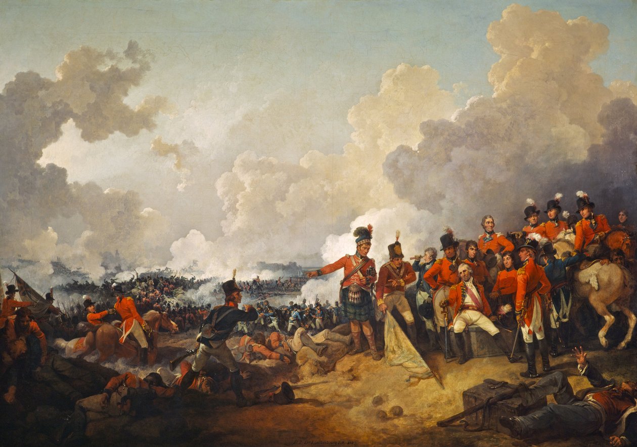 La batalla de Alejandría, 21 de marzo de 1801 de Philippe Jacques de Loutherbourg