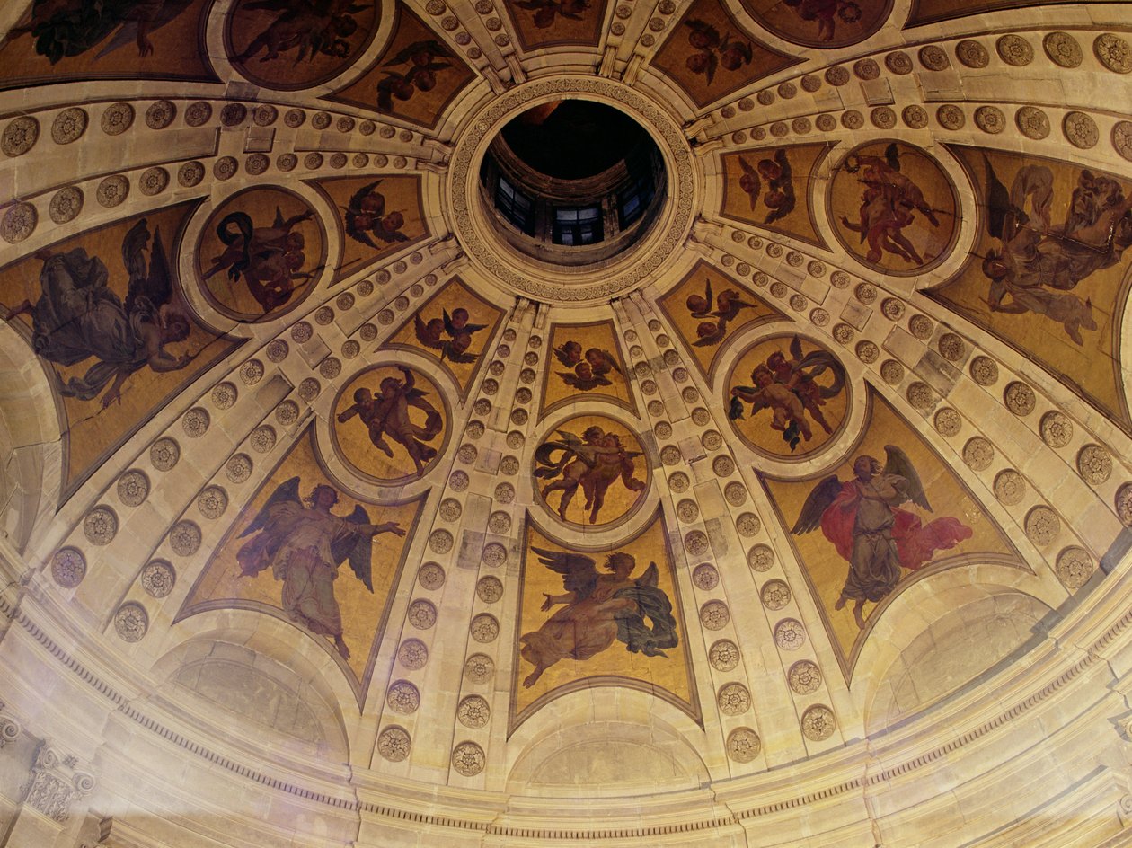 Detalle de la cúpula, construida 1635-42 de Philippe de Champaigne