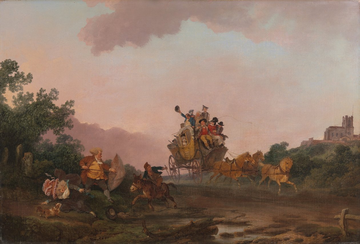 Revellers en autocar de Philippe-Jacques de Loutherbourg