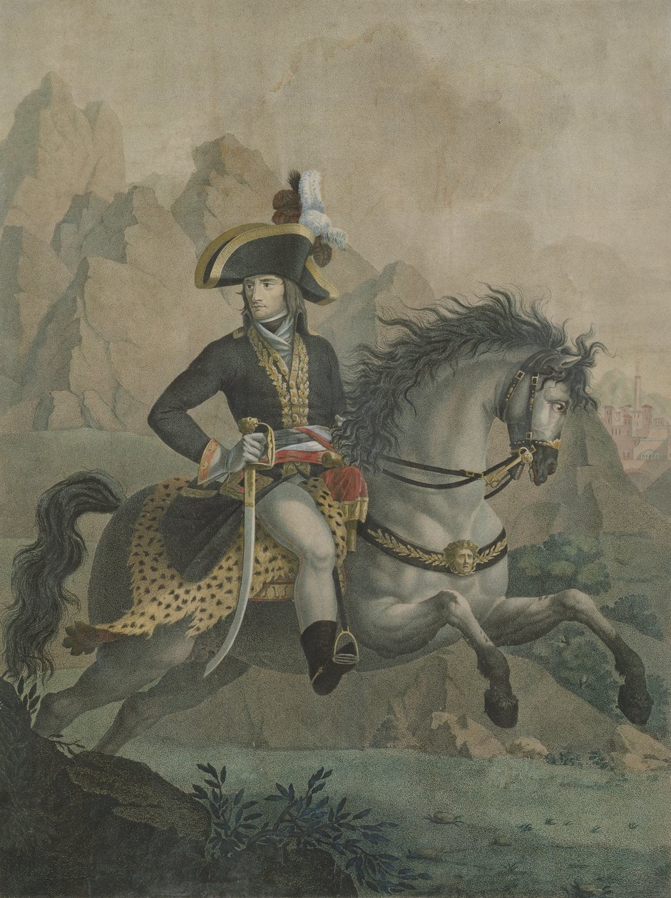 Bonaparte (1769-1821) 1er Cónsul, de una pintura de Andrea Appiani (1754-1817) grabado por J.J.F. Tafsaert de Philippe Auguste Hennequin