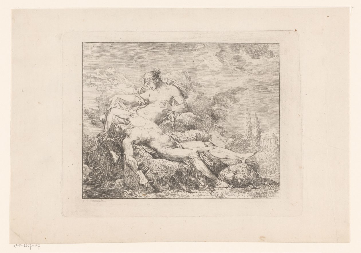 Diana y Endymion de Philippe Auguste Hennequin