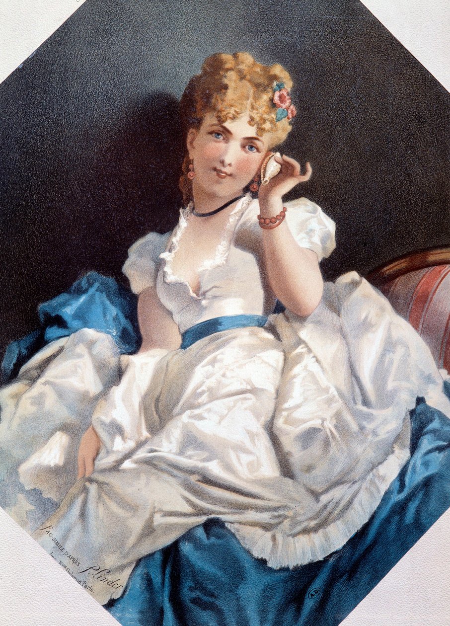 La mujer en la concha de Philippe Jacques Linder