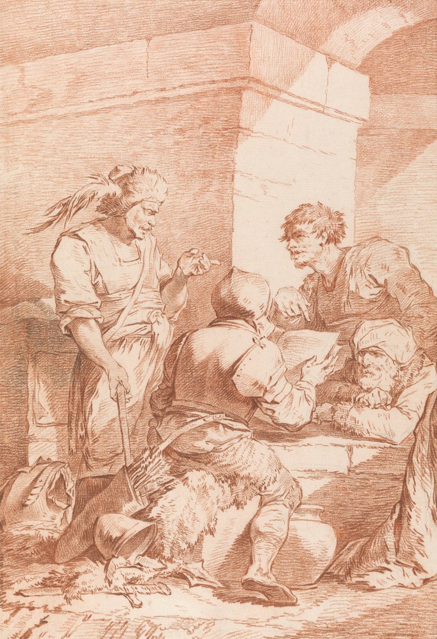 Corps de Garde (Bárbaros derrotados por un libro) de Philippe Jacques de Loutherbourg