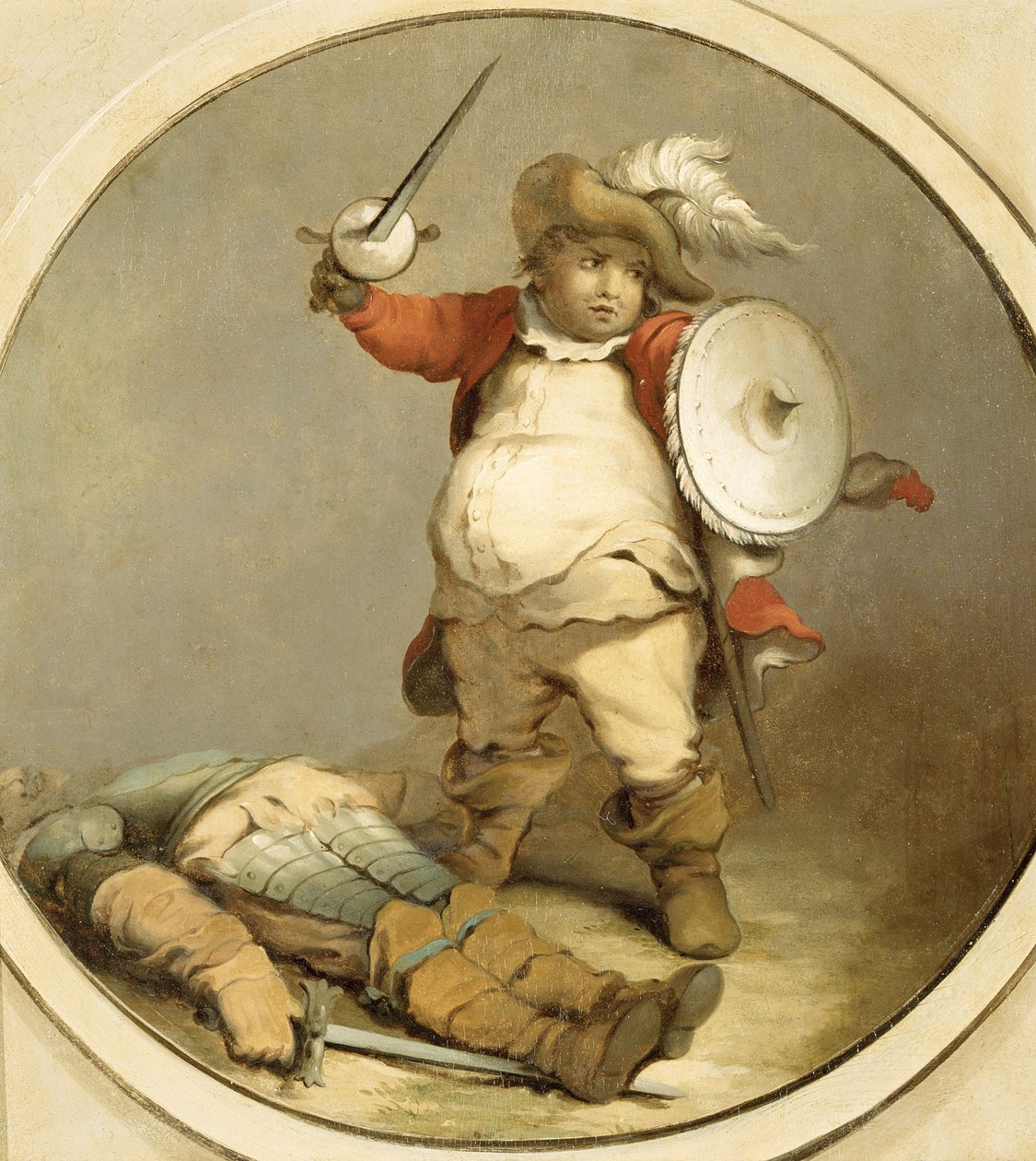 Falstaff con el Cuerpo de Hotspur, c.1786 de Philippe Jacques de Loutherbourg