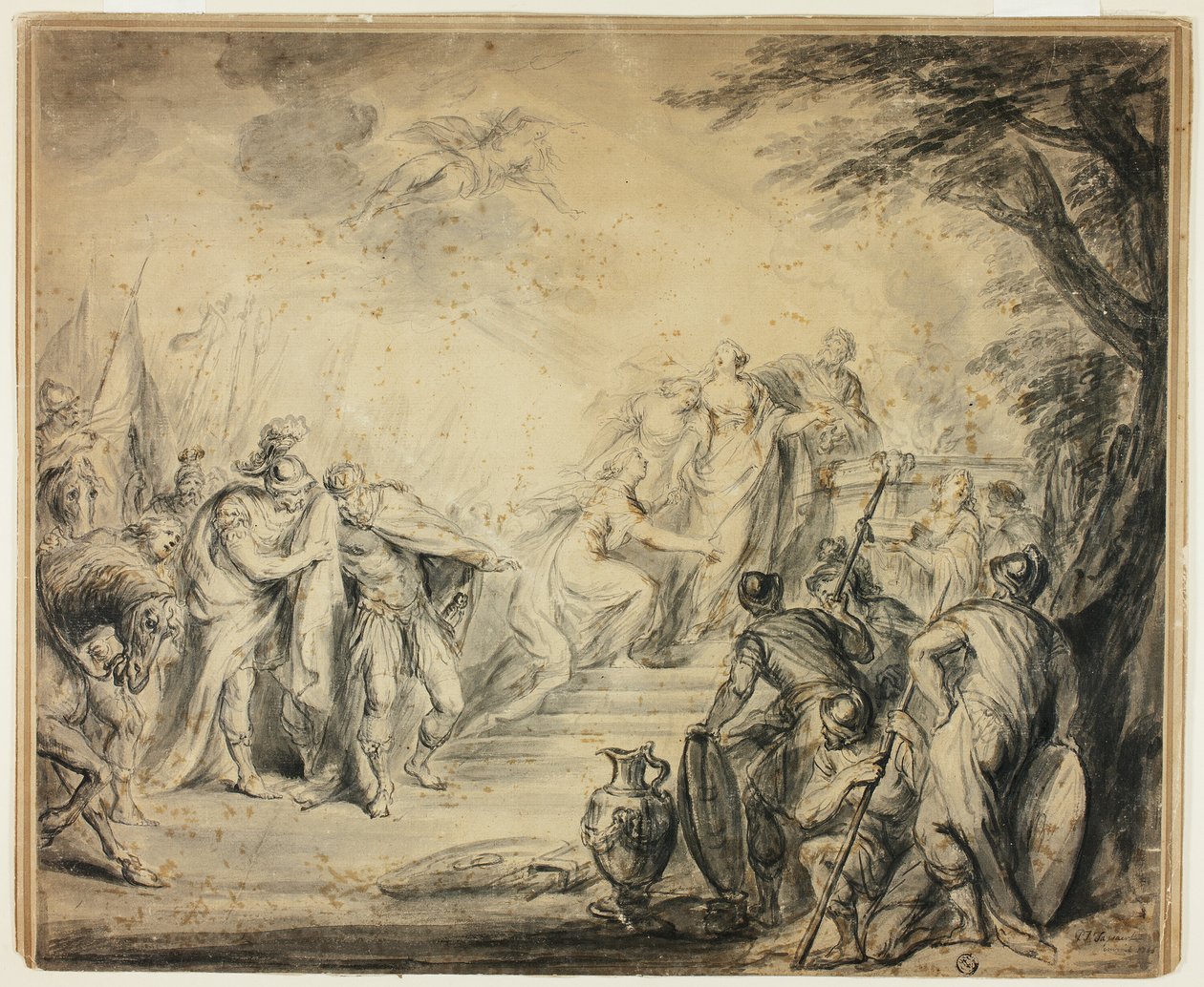 Sacrificio de Ifigenia de Philippe Joseph Tassaert