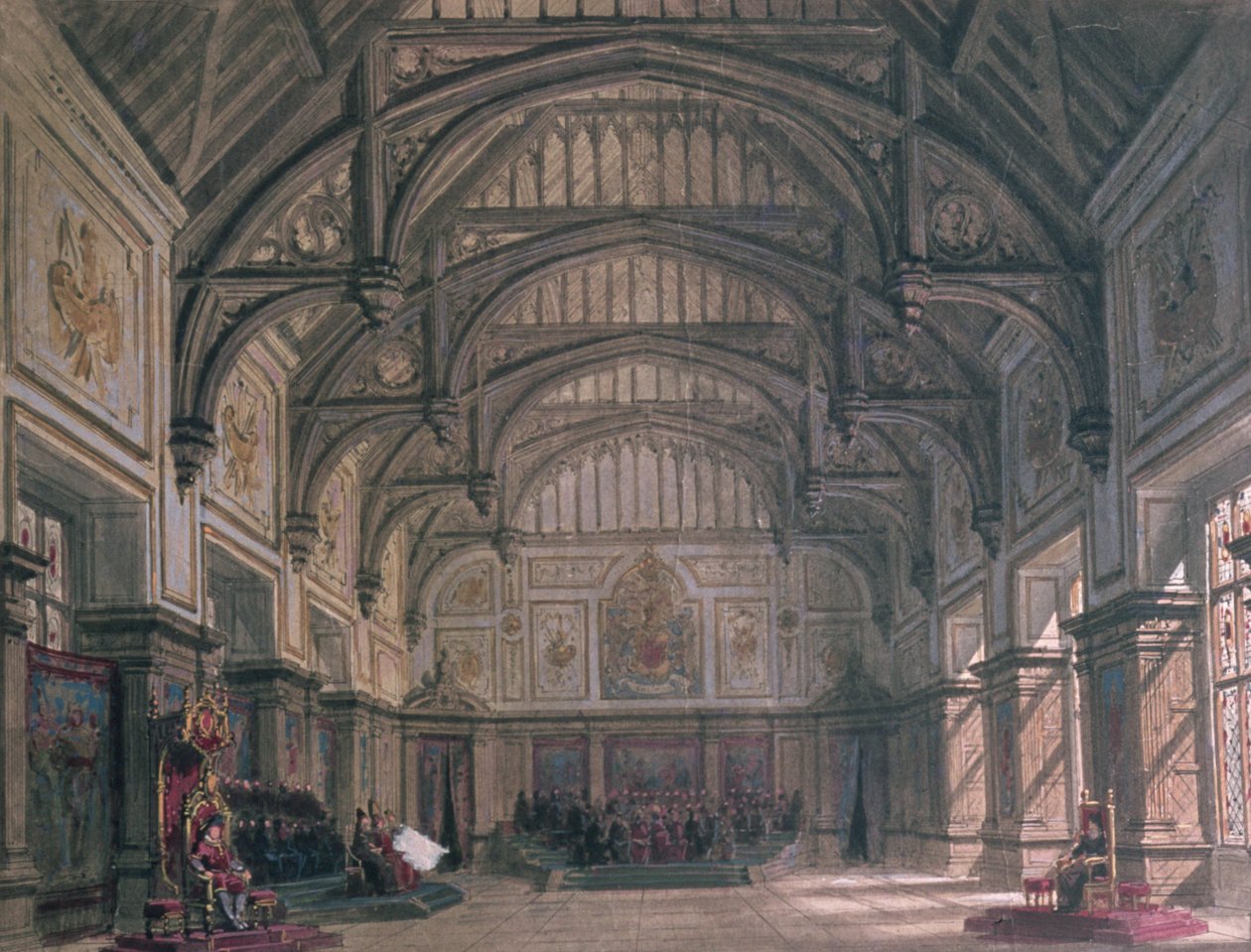 Escenografía para el Acto III de la obra 