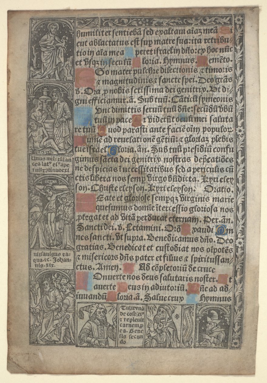 Página del "Libro de Horas" de Philippe Pigouchet