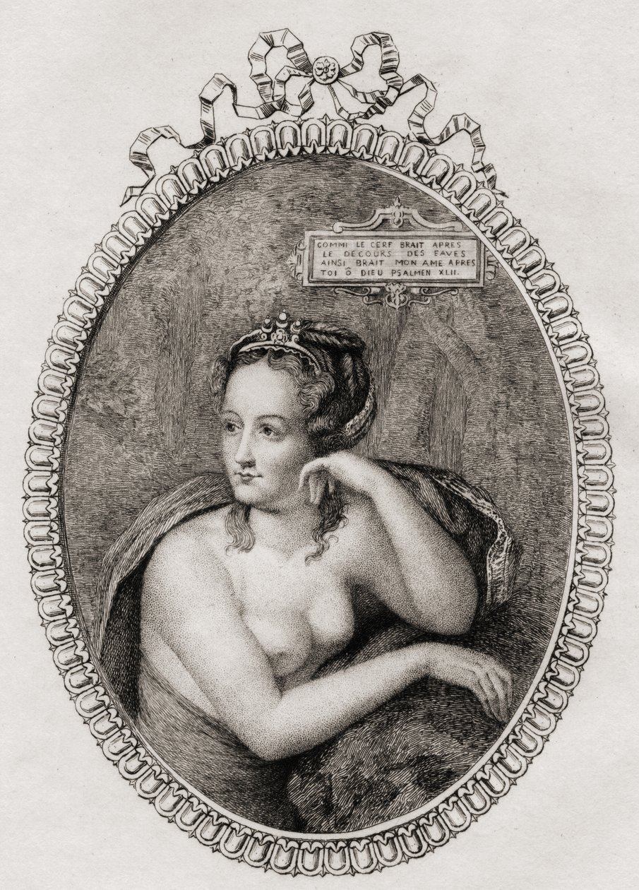 Amante francesa del rey Enrique II de Francia: Diana de Poitiers (1499-1566) de Philippe after Mercier