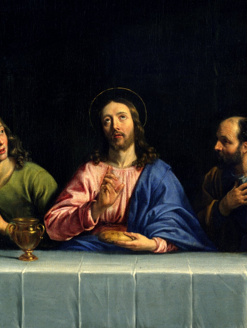 La Cena (La pequeña cena) (detalle) de Philippe de Champaigne