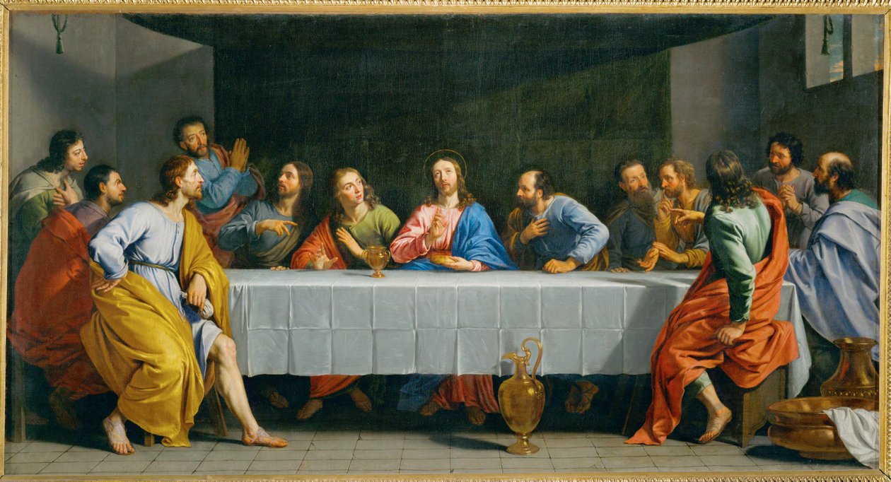 La Cene, digamos La petite Cene - la Última Cena ... de Philippe de Champaigne