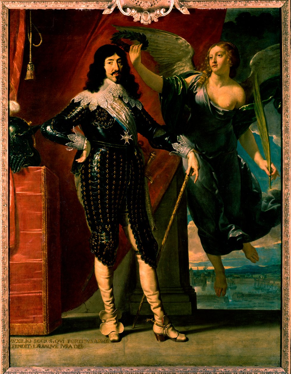 Luis XIII - retrato de su coronación por Victory de Philippe de Champaigne