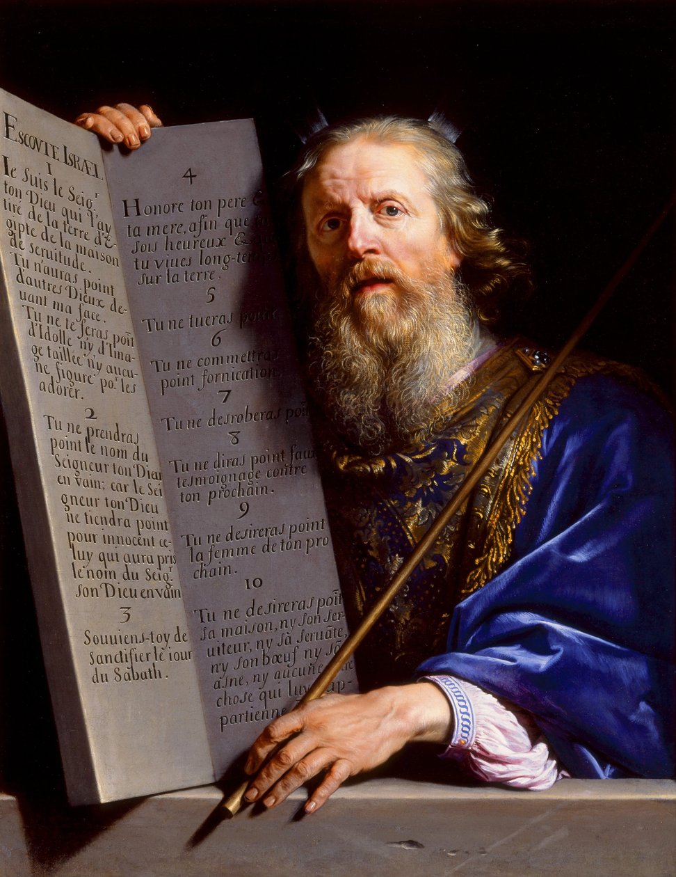 Moisés entregando las tablas de la Ley de Philippe de Champaigne